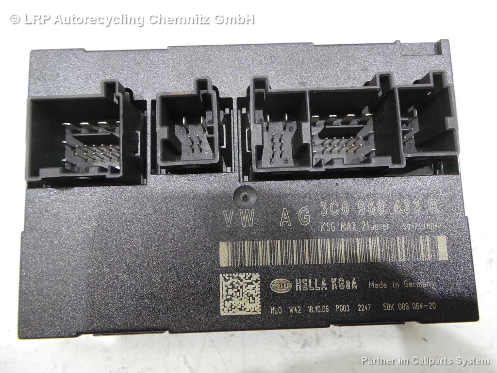 VW Passat 3C Bj 2006 Steuergerät Komfortsystem 3C0959433R Zentralverriegelung Fensterheber