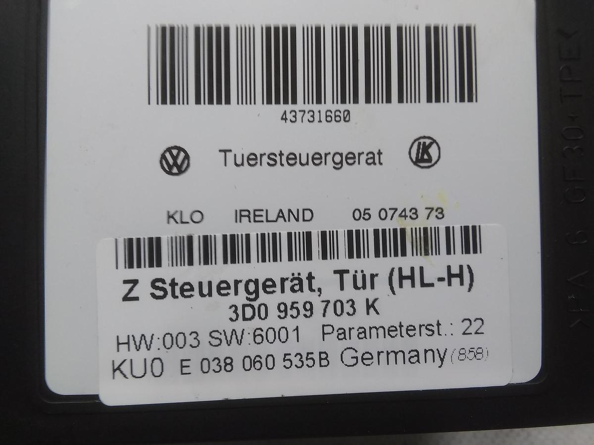 VW Phaeton GP3 original Fensterhebermotor hinten links Bj.2010