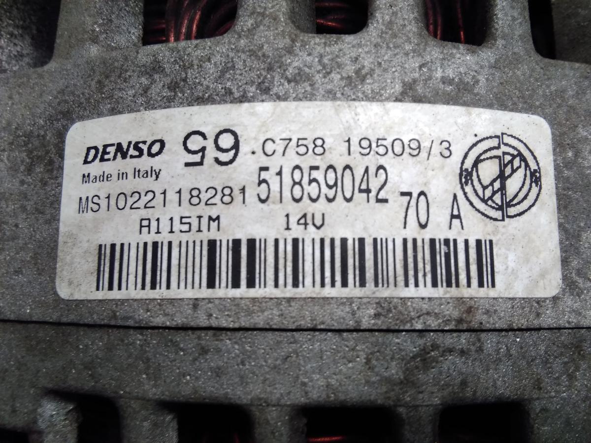 Ford KA 2 RU8 Lichtmaschine 70A Generator 51859042 DENSO 1.2 51kw BJ2009
