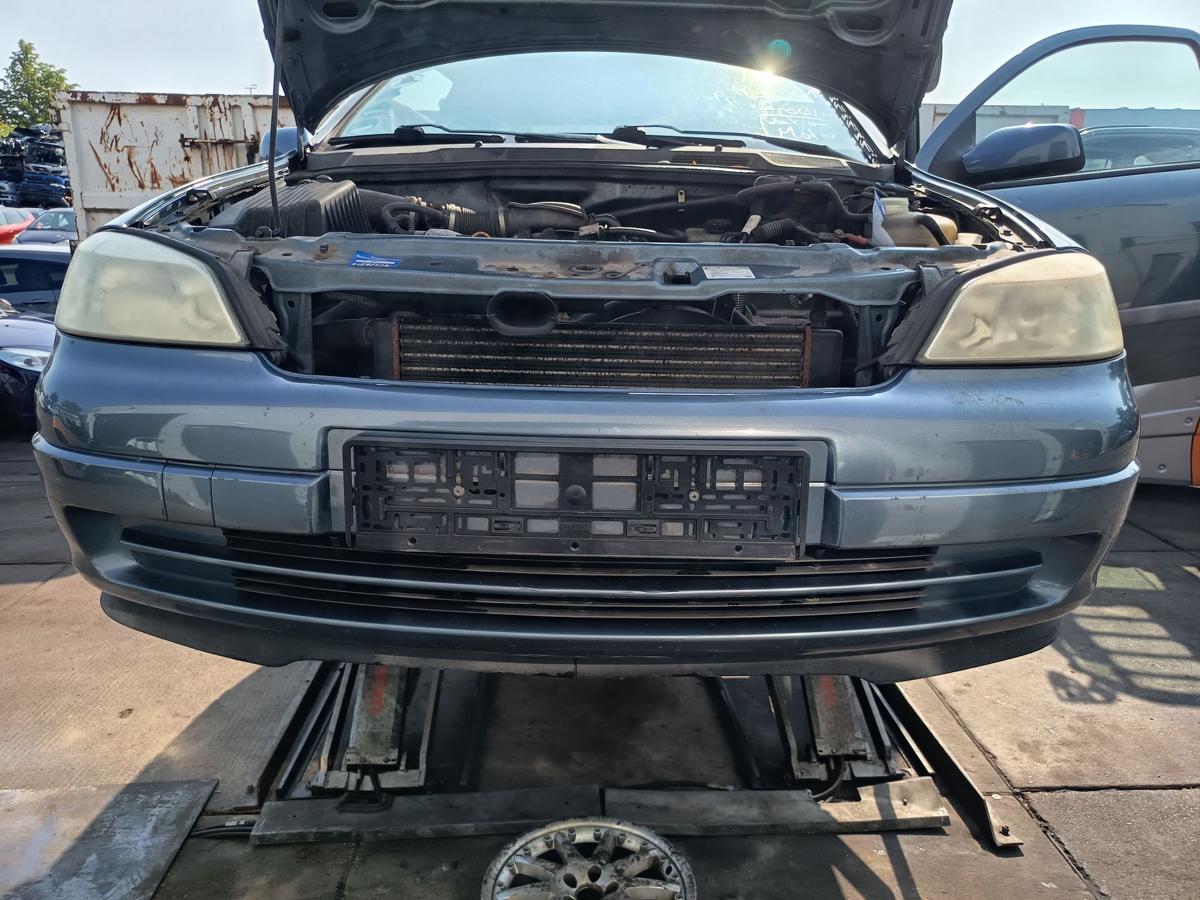 Opel Astra G original Sto&szlig;stange F&auml;nger vorn Front Z293 Premiumblau Bj 1999