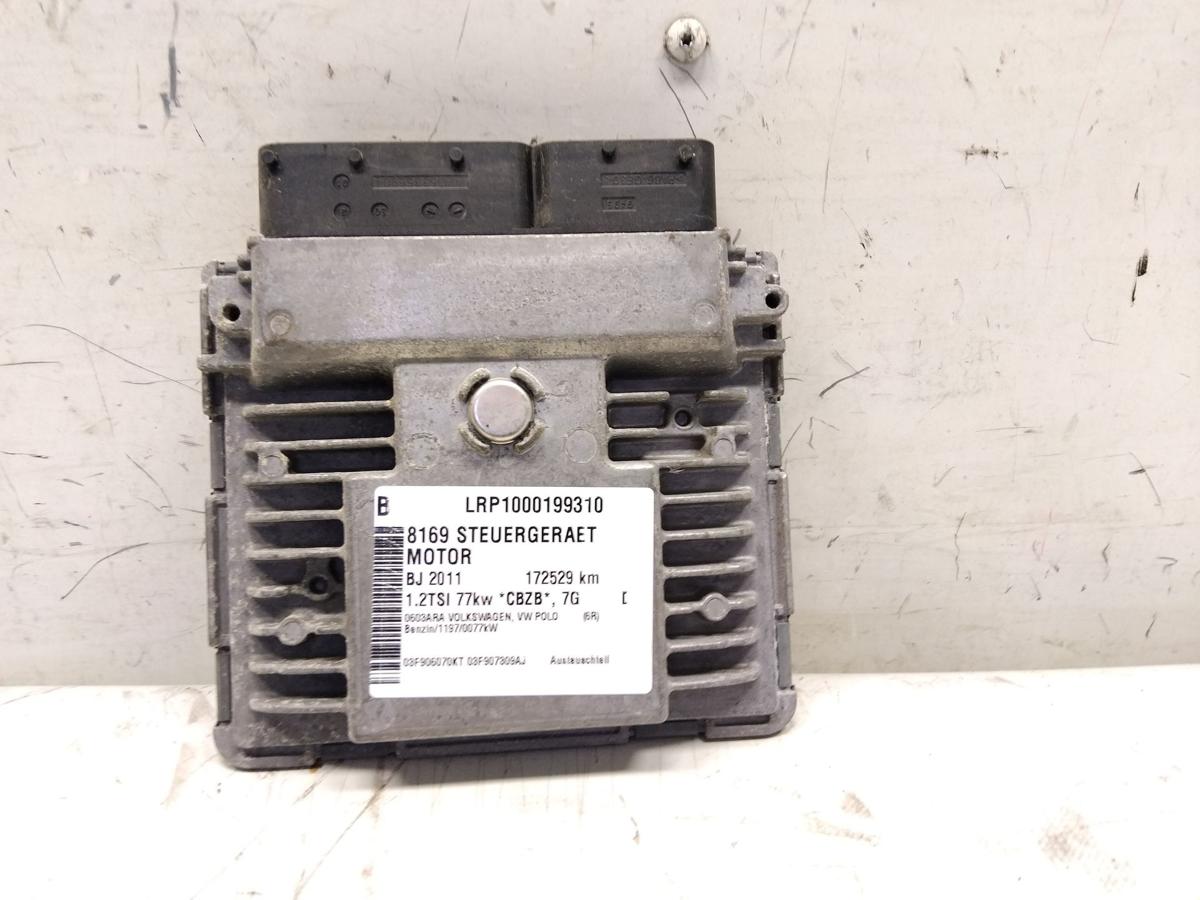 VW Polo 6R Steuerger&auml;t Motor 03F906070KT 03F907309AJ 1.2TSI 77kw CBZB BJ2011