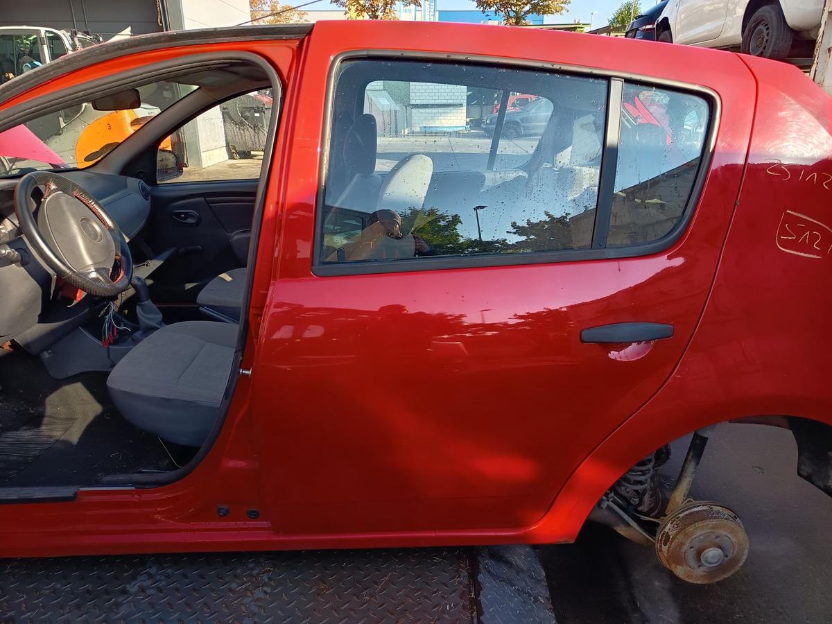 Dacia Sandero 1 BS original Tür hinten links Fond OV21D Red Passion Bj 2009