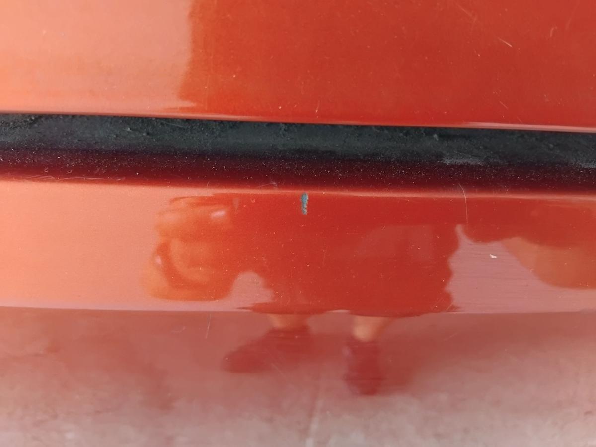 Ford Fiesta JA8 original Stossf&auml;nger Sto&szlig;stange hinten PDC tangorot BJ2010