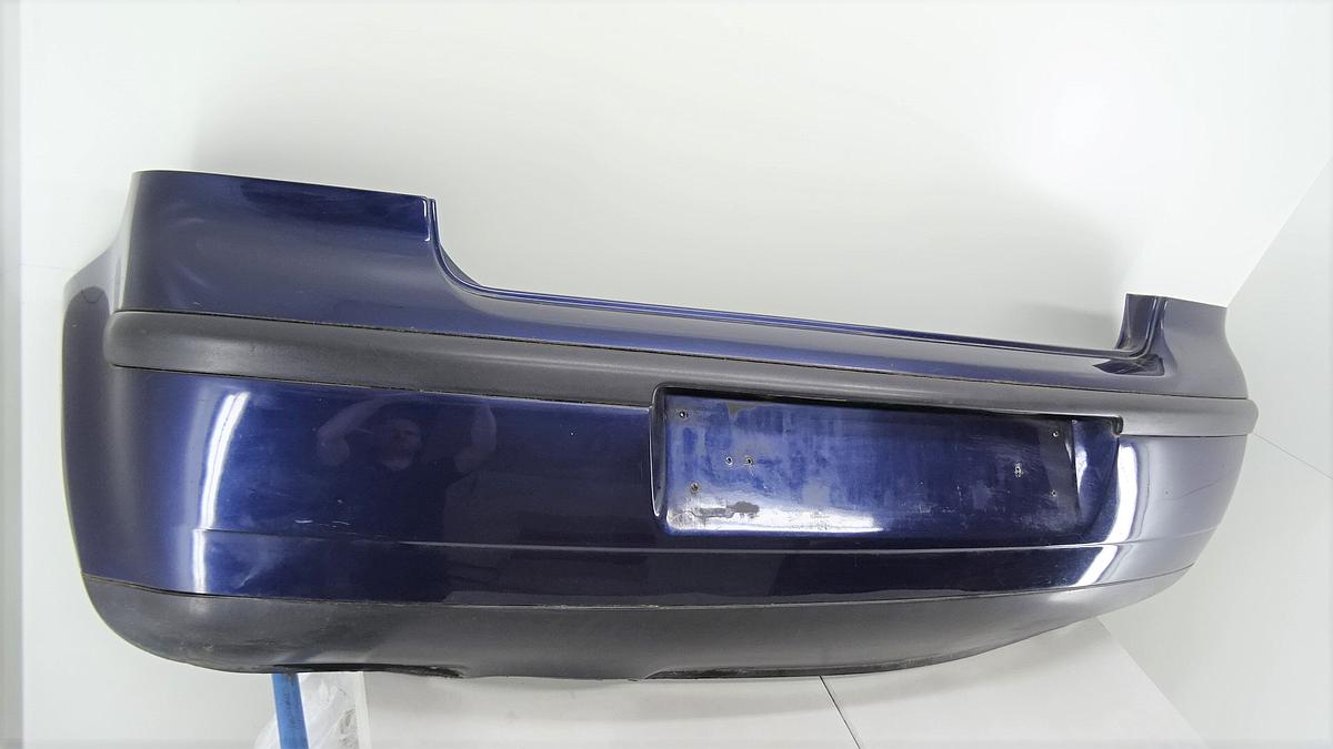 VW Polo 9N BJ 2003 Stoßstange Stoßfänger hinten in B5N Blau 6Q6807421