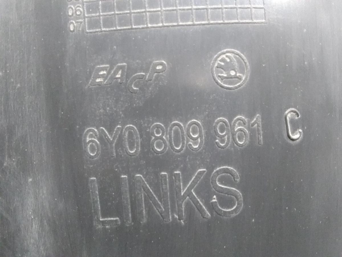 Skoda Fabia 6Y original Radhausschale vorn links BJ2005 Skoda Fabia 6Y original Radhausschale vorn links BJ2005
