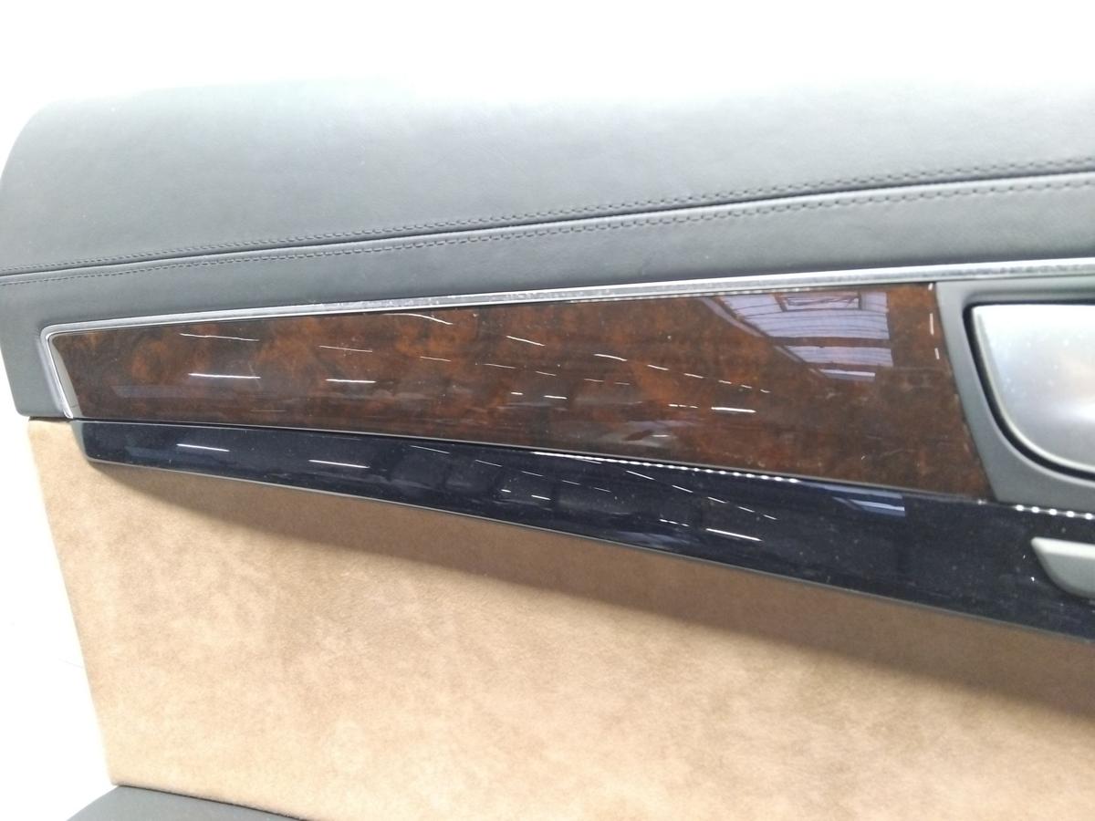 Audi A8L 4H orig T&uuml;rverkleidung hinten links Leder Alcantara Memory Lang BJ2015