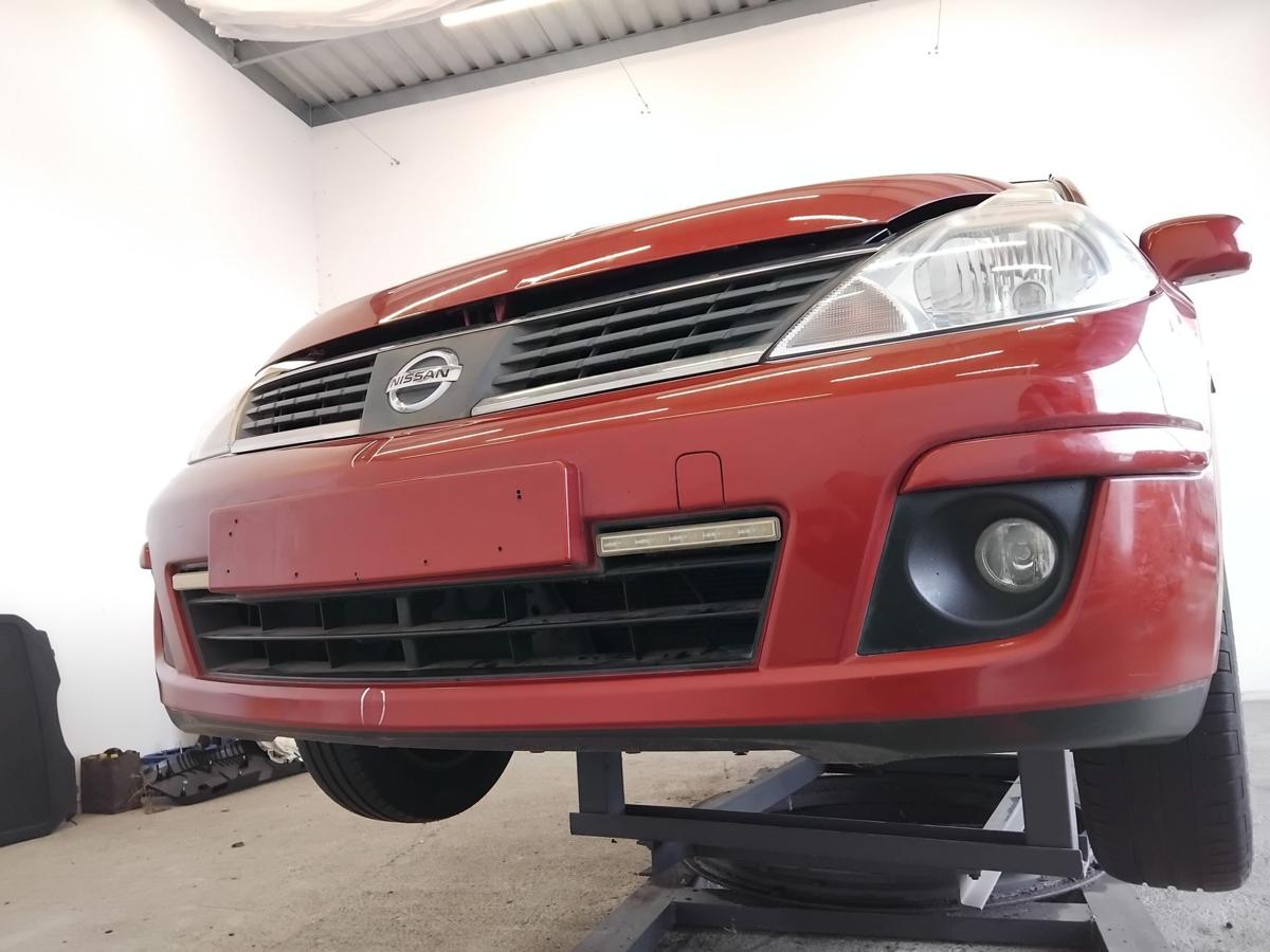 Nissan Tiida C11 original Sto&szlig;stange Sto&szlig;f&auml;nger vorn BJ2009 NAC New Red Metallic