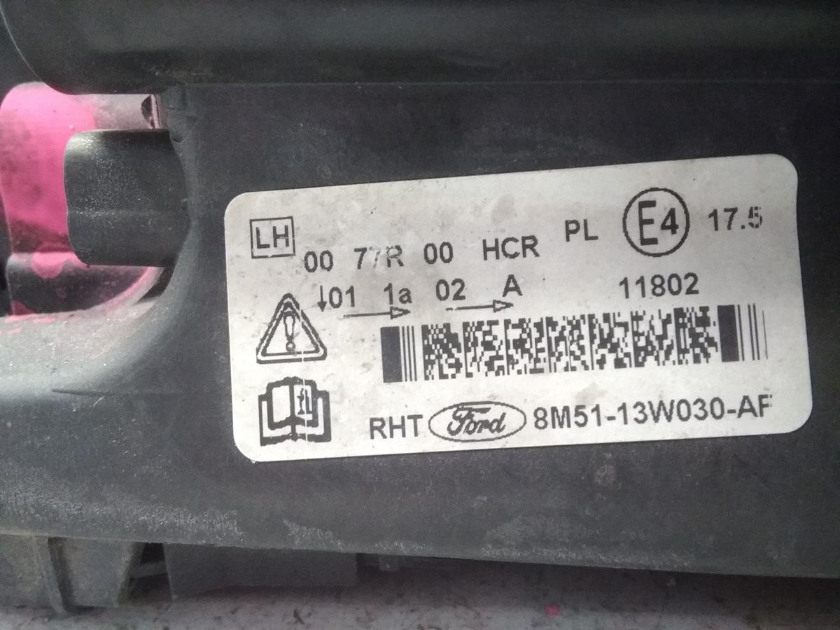 Ford Focus 2 Facelift DA3 original Scheinwerfer links Halogen mit LWR BJ2010