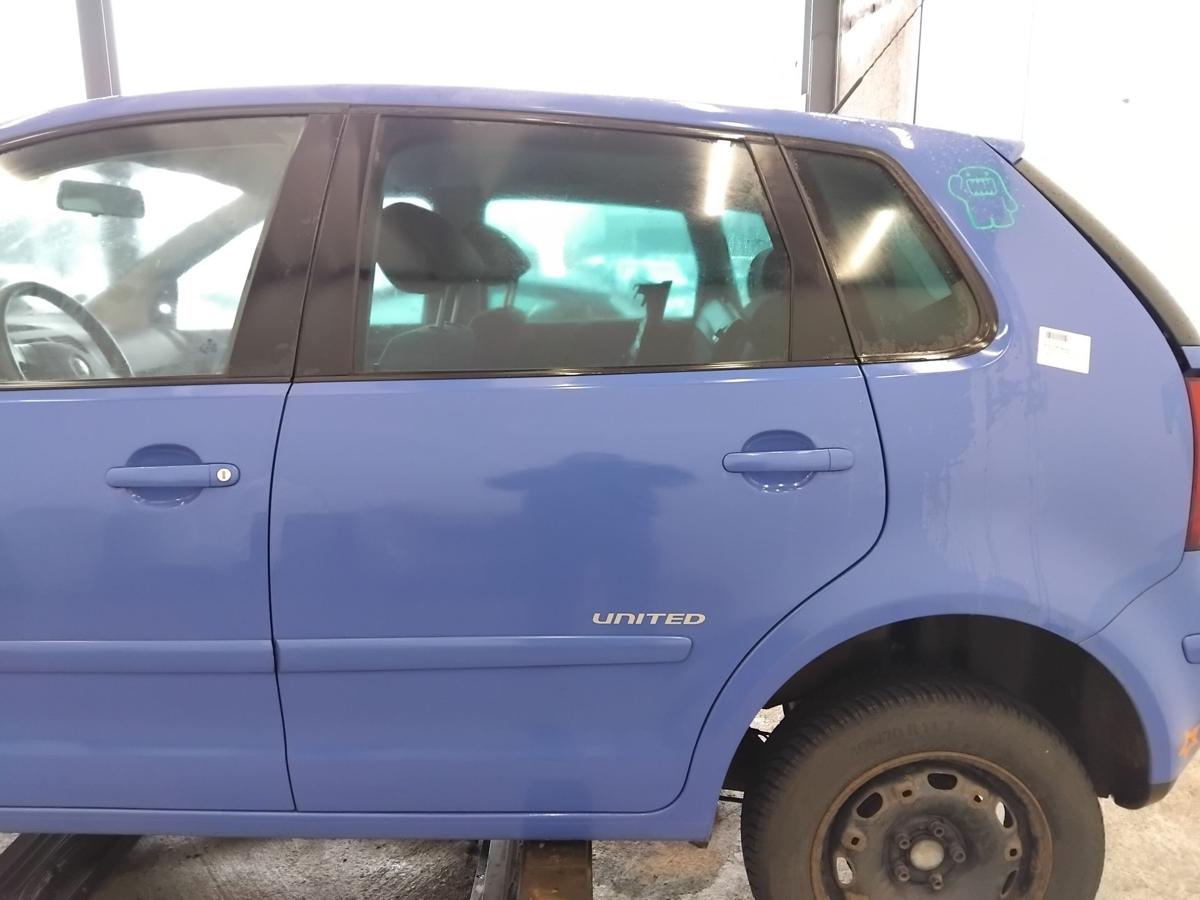 VW Polo 9N3 original T&uuml;r hinten links summerblue LA5F BJ2009