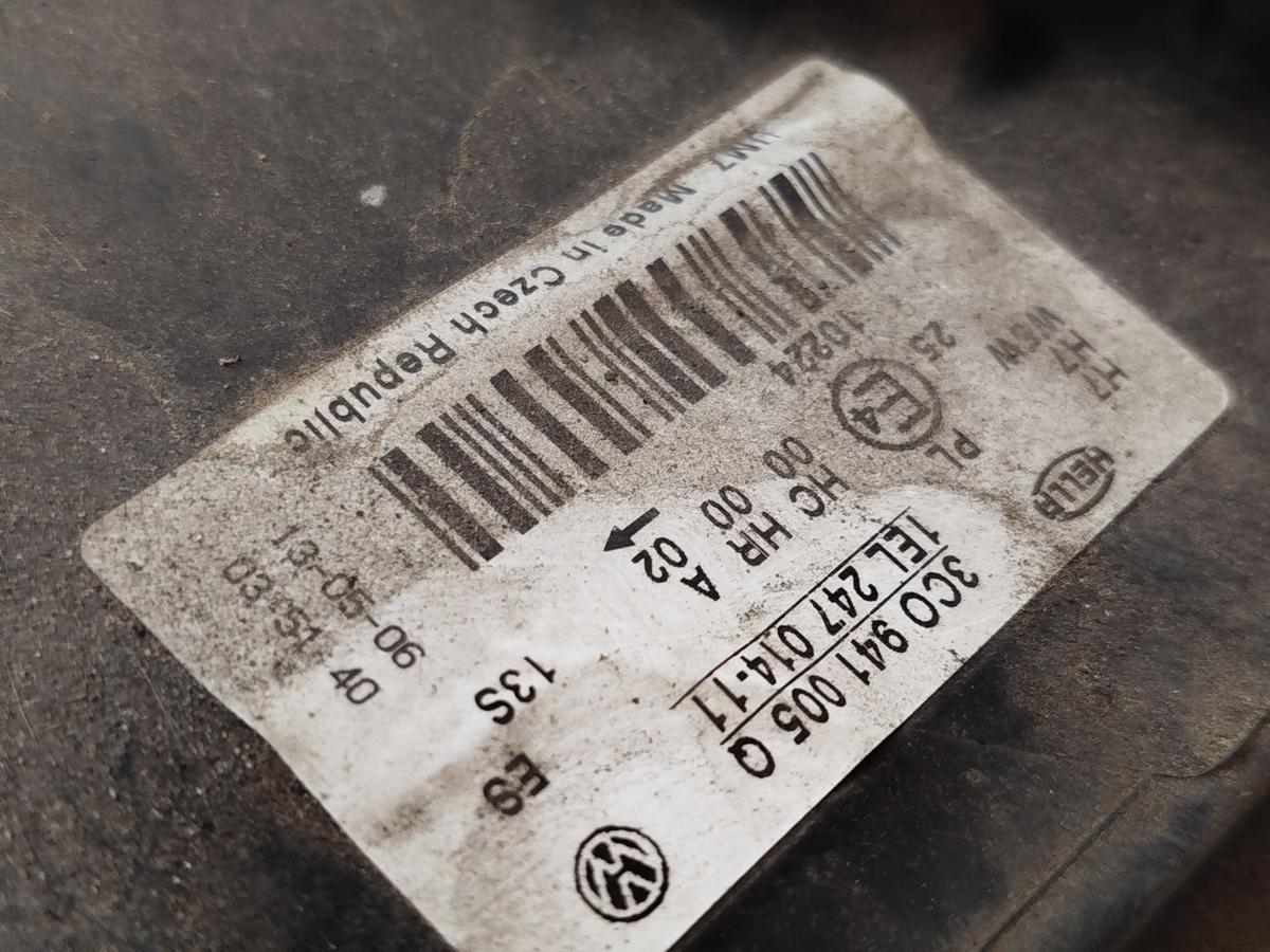 VW Passat 3C Variant Scheinwerfer vorn links Lampe Frontscheinwerfer Halogen