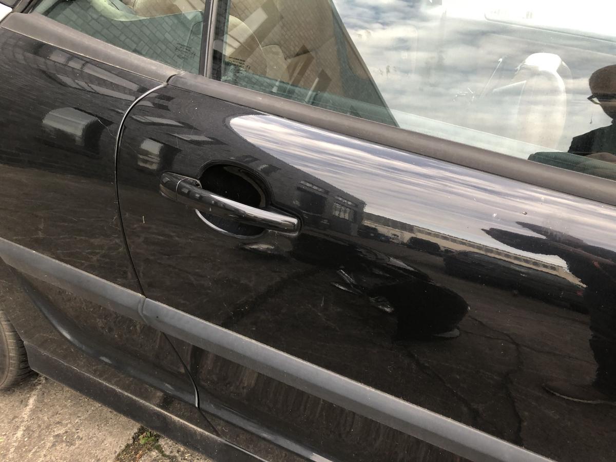 Peugeot 207CC Tür vorn rechts Beifahrertür im Rohbau EXL Schwarz Obsidien Met