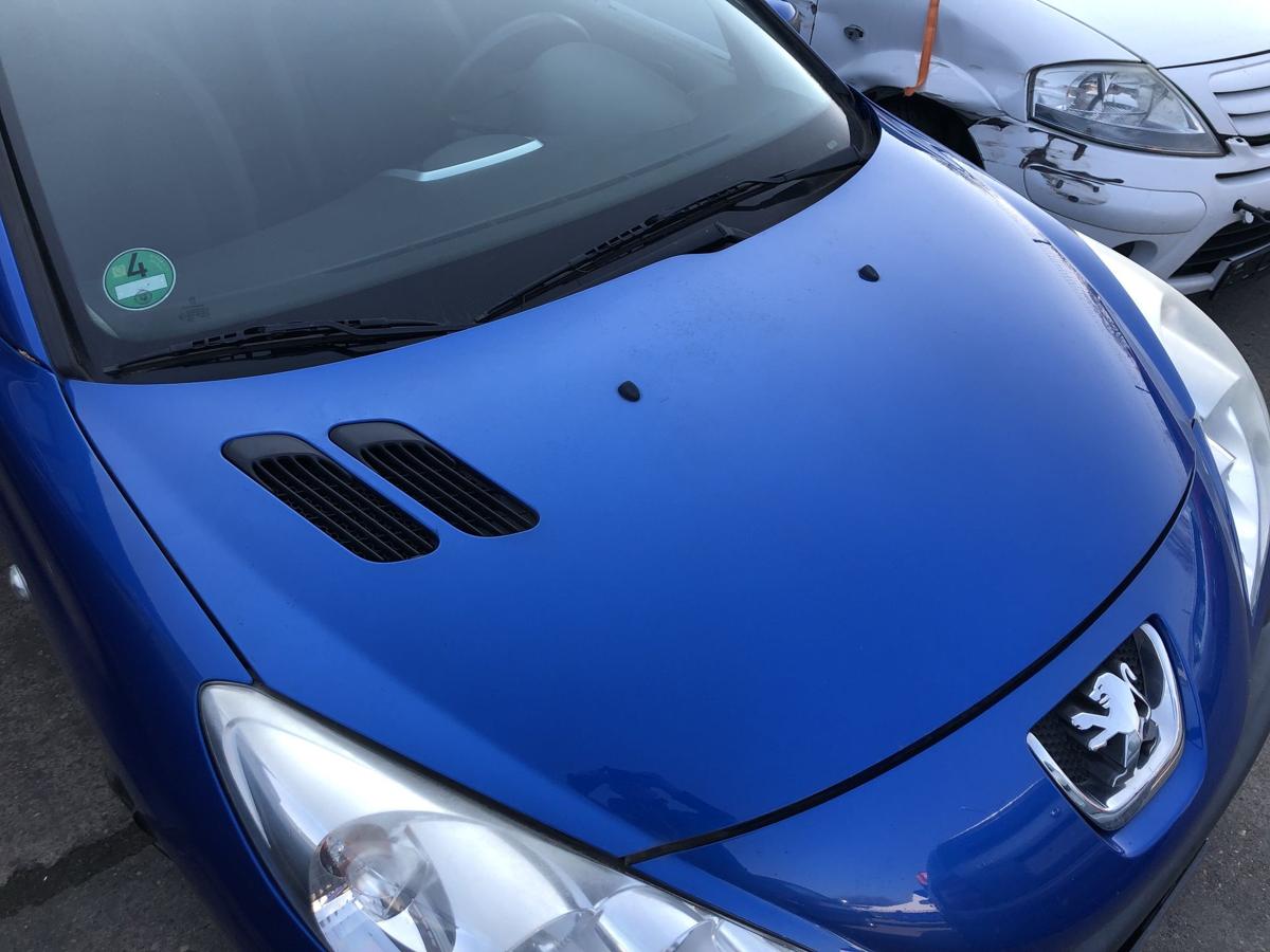 Peugeot 206+ Motorhaube Bonnet Haube Deckel vorne KGS Bleu Ipanema 2009 bis 2012