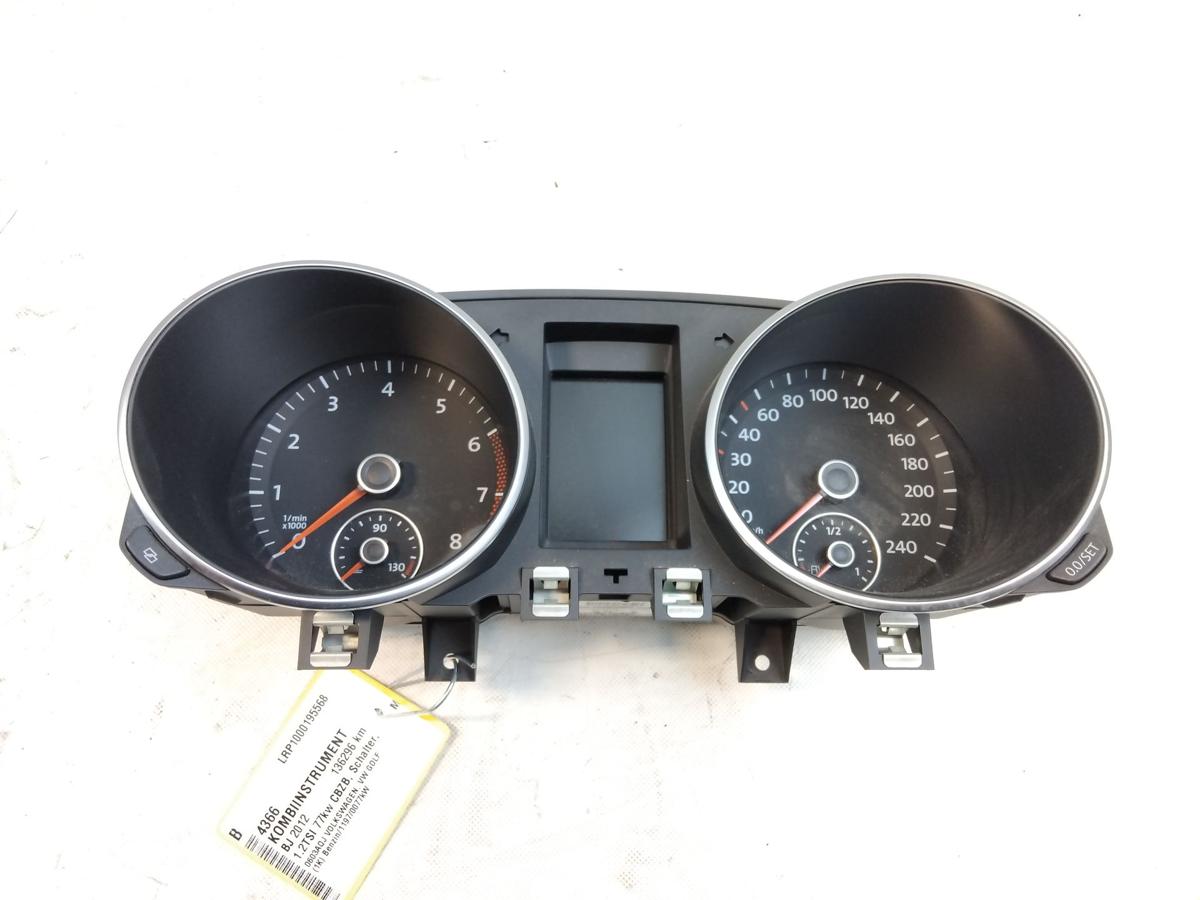 VW Golf 6 original Kombiinstrument Tacho Armatur 1.2TSI 77kw Bj.2012