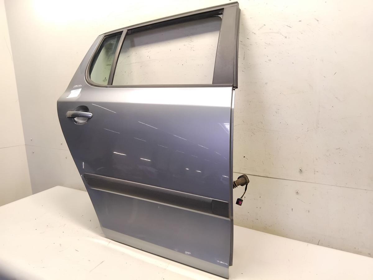 Skoda Fabia 2 Facelift T&uuml;r hinten rechts LF8L Platingrau Limo 5-t&uuml;rig BJ2013