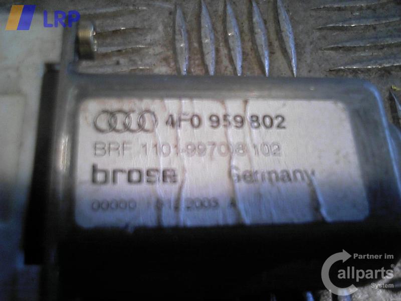 Audi A6 4F original Fensterhebermotor vorn rechts 4F0959802 BROSE BJ2005