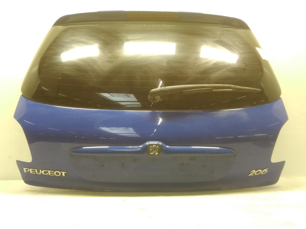 Peugeot 206 Heckklappe santorinblau EGJ mit Heckscheibe Bj.2002