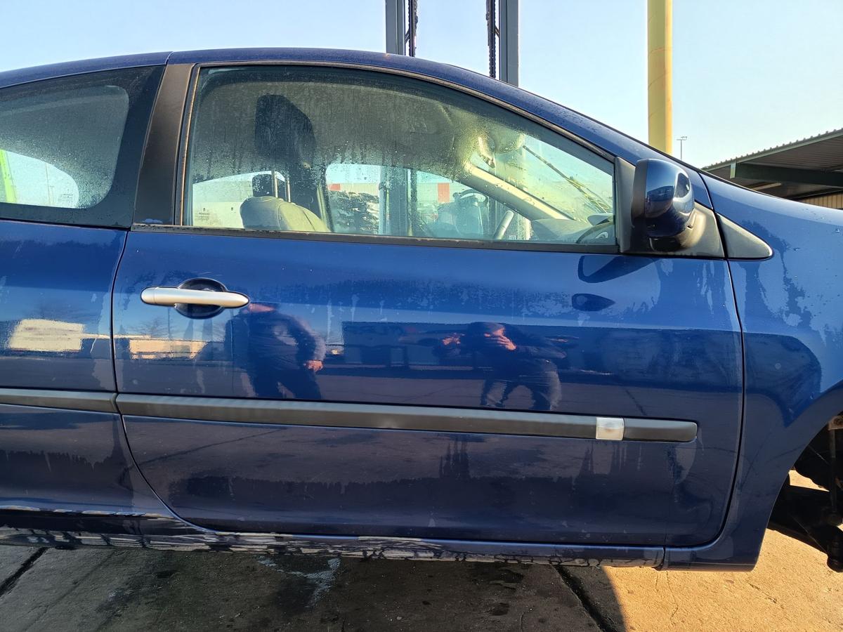 Renault Clio III orig T&uuml;r rechts 3trg Fahrert&uuml;r NV432 Blau Bj 2006