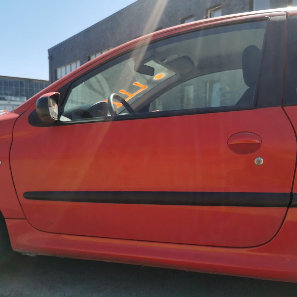 Fahrertür Tür Autotür Rohbautür vorn links KKN Rot Aden Peugeot 206+ 2L 3 Türer