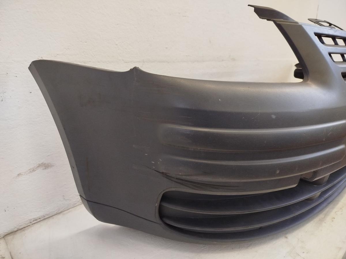 VW Caddy 2K Stossstange Stossf&auml;nger Bumper vorn unlackiert grau