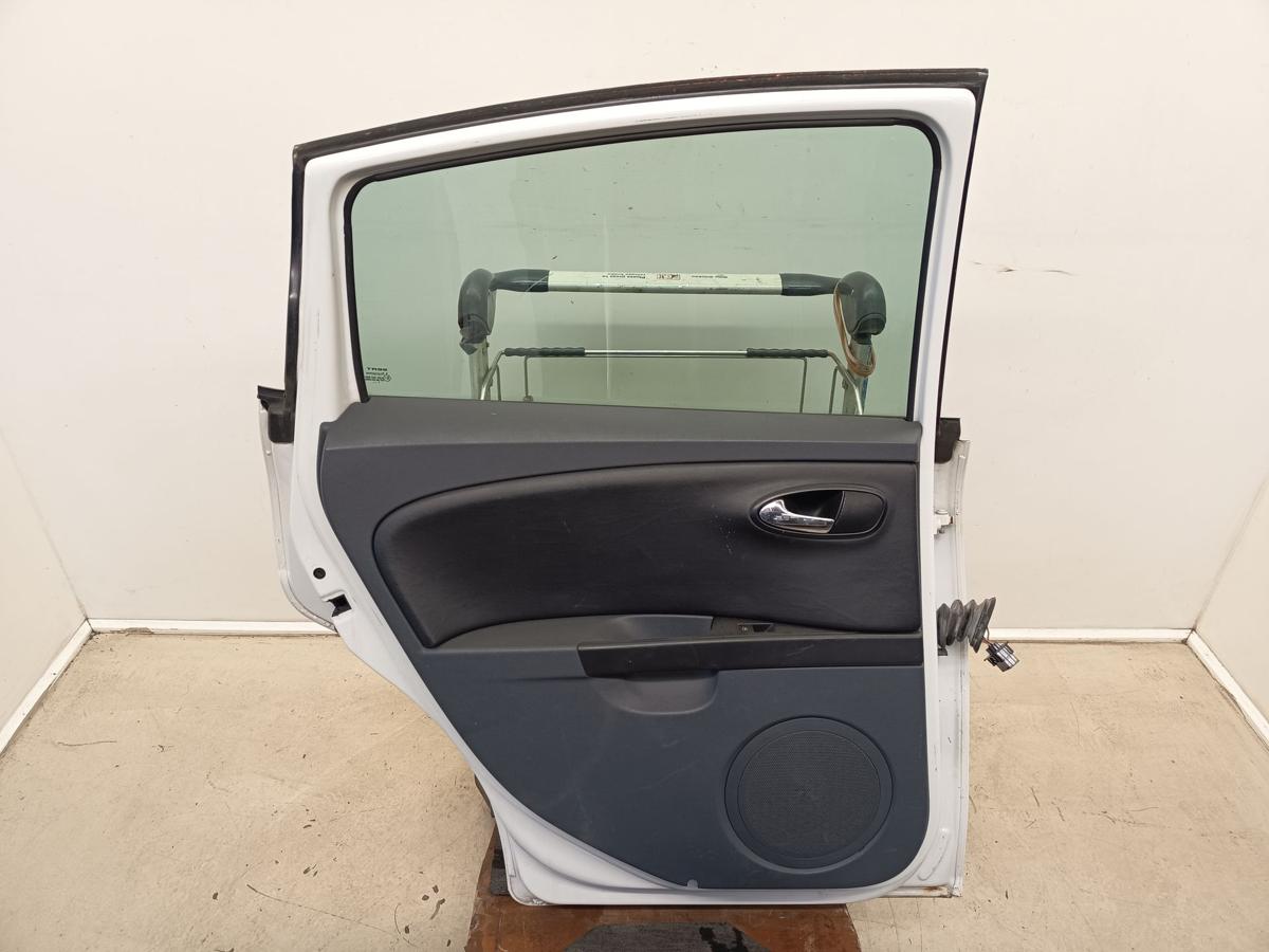 Seat Leon 1P orig T&uuml;r hinten links Fahrerseite 5trg LB9A Wei&szlig; Bj 2007