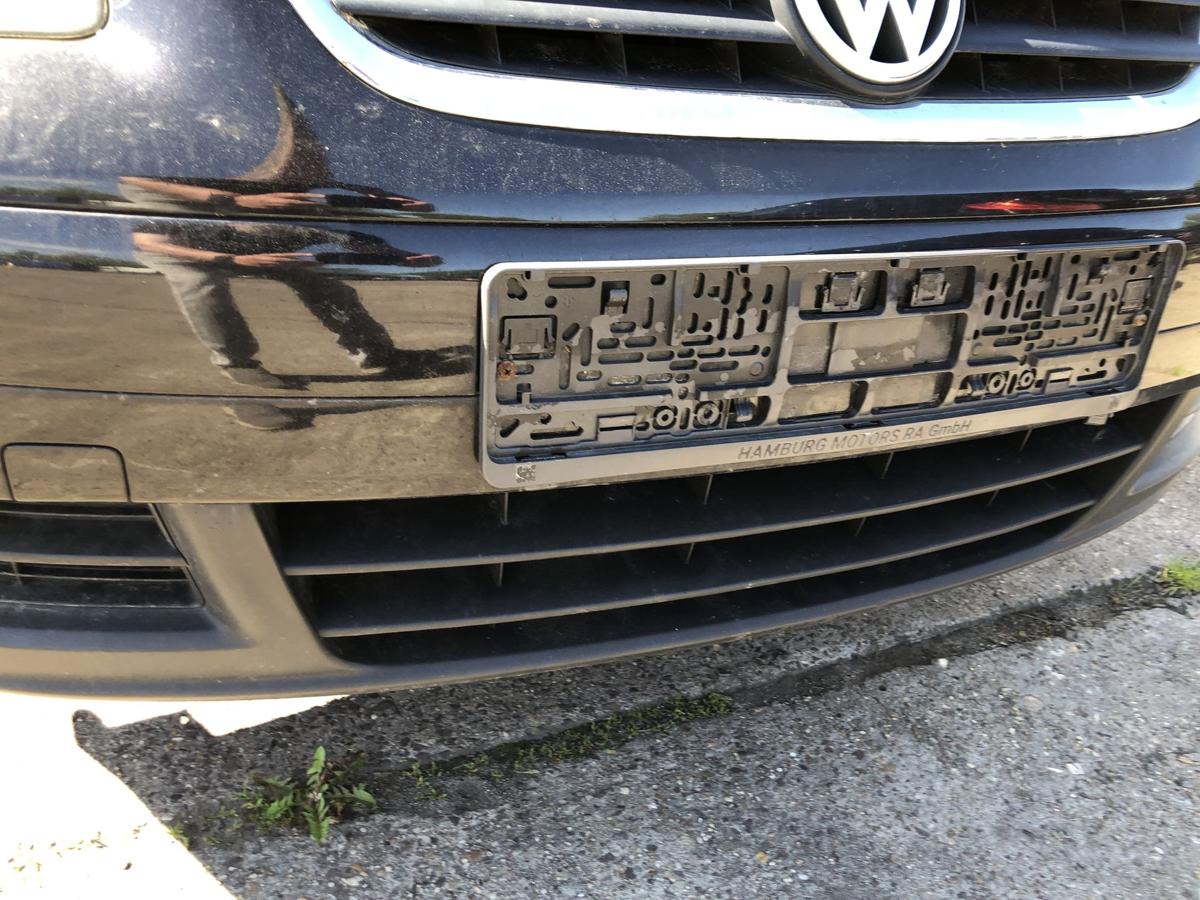 VW Touran 1T 1T1 Sto&szlig;f&auml;nger vorn Frontsch&uuml;rze f&uuml;r SRA LC9Z Black Magic Perl