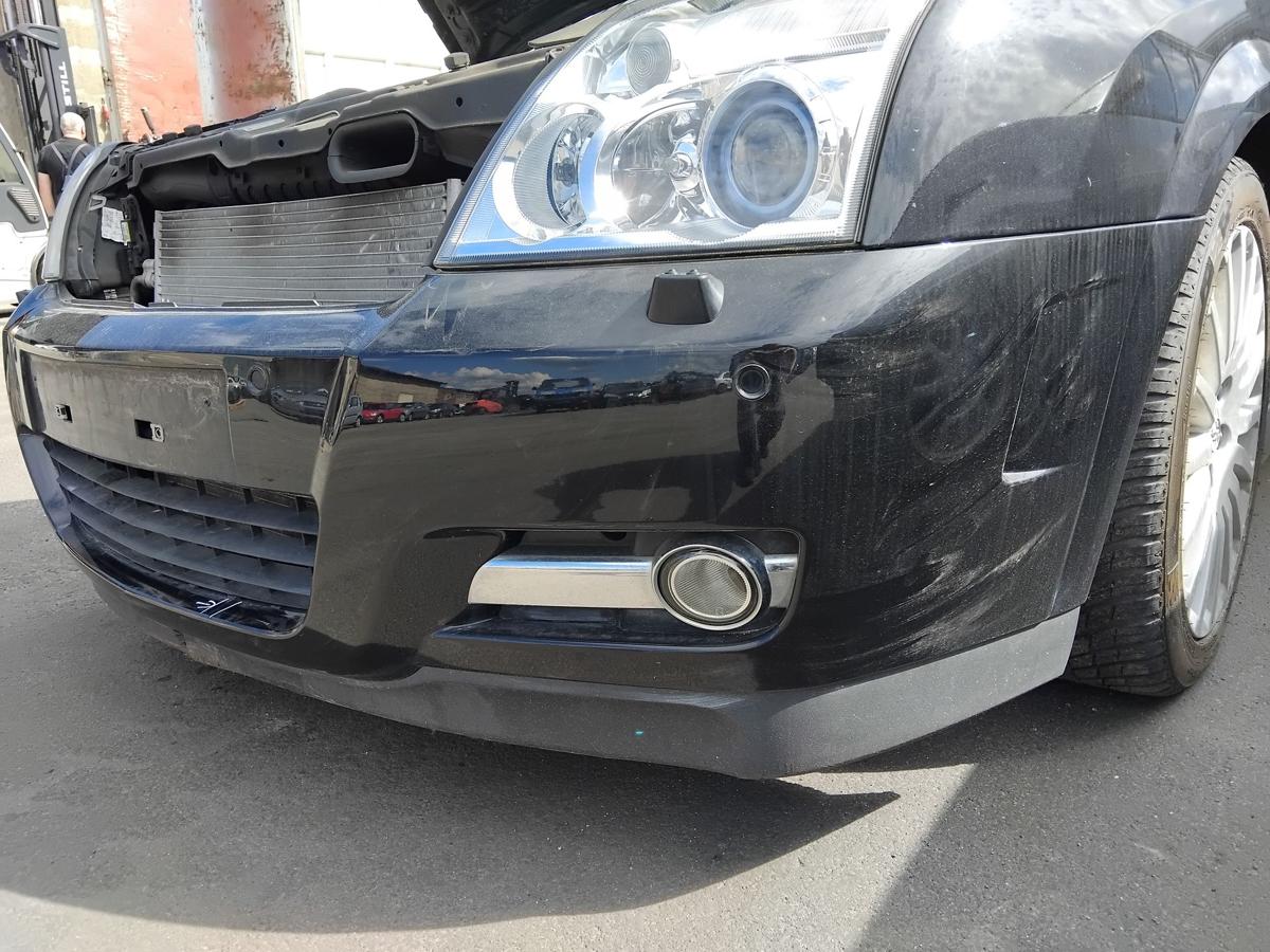 Opel Signum orig Sto&szlig;stange Stossf&auml;nger vorn mit SRA PDC BJ2005 Mangel Z20R schwarz