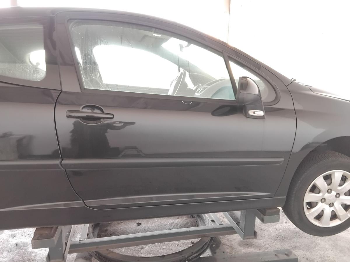Peugeot 207 WA T&uuml;r vorn rechts Beifahrert&uuml;r 3-T&uuml;rer schwarz EXL obsidien BJ2007