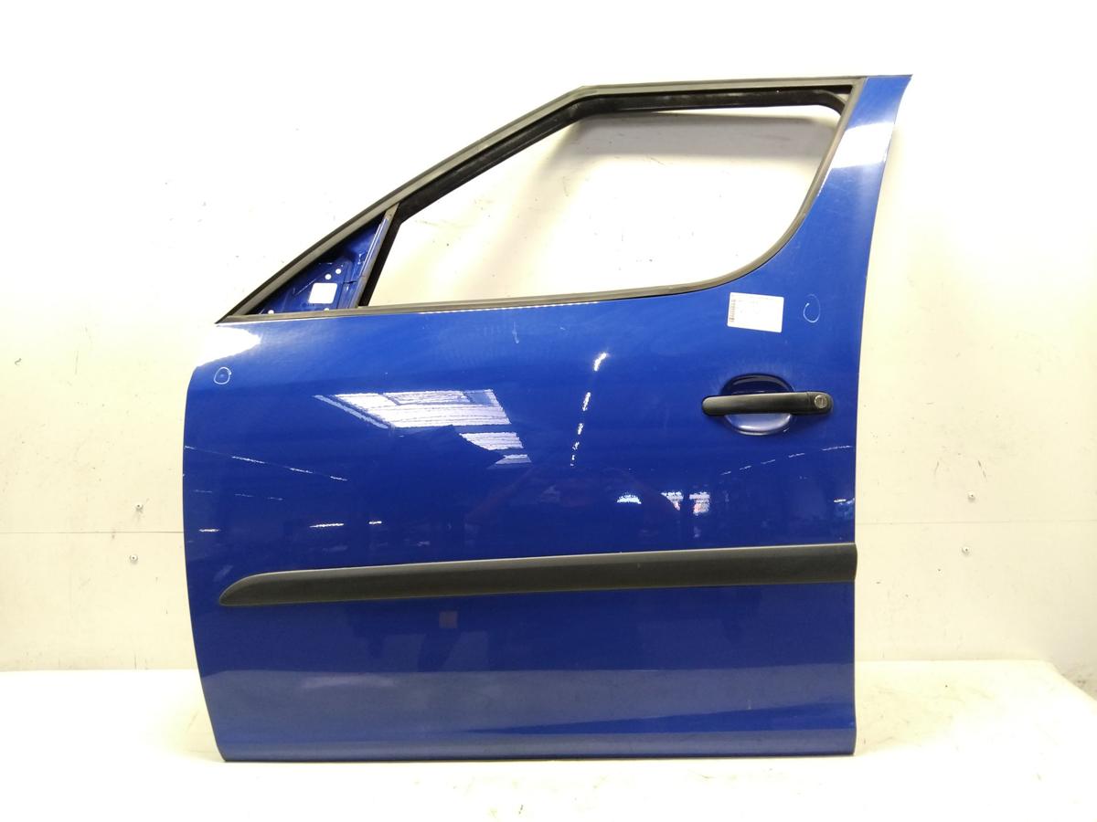 Skoda Roomster 5J T&uuml;r vorn links Fahrert&uuml;r LF5K dynamicblau BJ2007