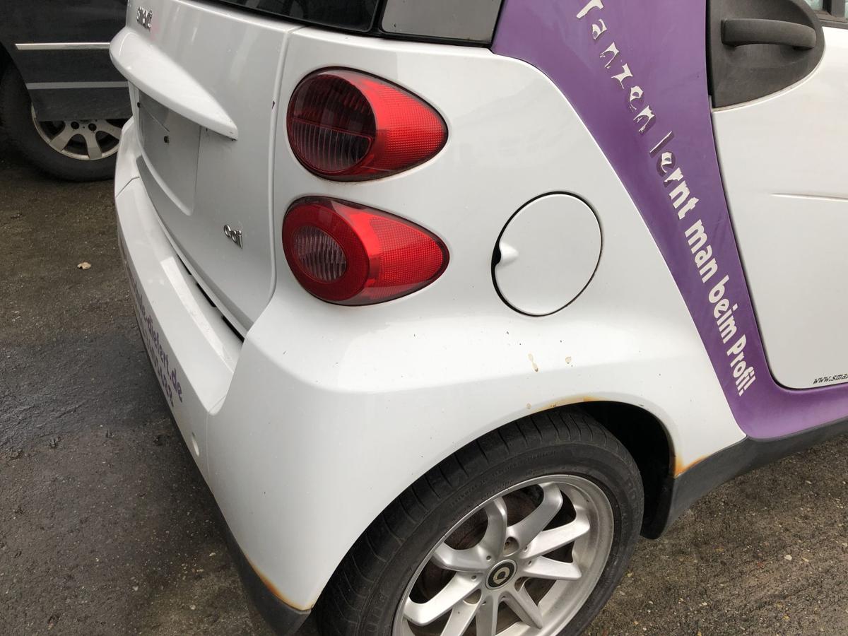 Smart 451 Mopf Kotfl&uuml;gel hinten rechts Seitenteil EAZ Kristallwei&szlig;