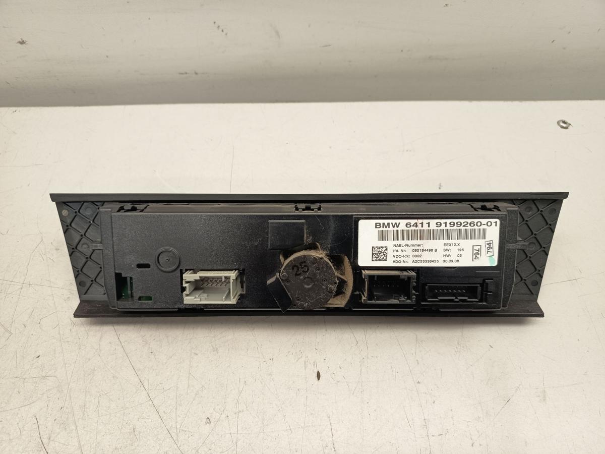 BMW 3er E91 original Heizungsbet&auml;tigung Klimabedienteil 6411919926001 Bj 2009
