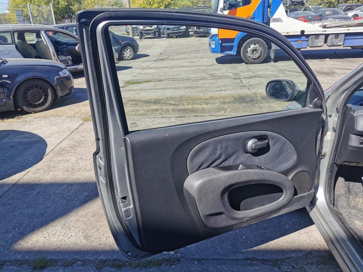 Nissan Micra K12 Fahrertür Tür Autotür Roh vorn links KY0 Sporty Silver Met 3trg