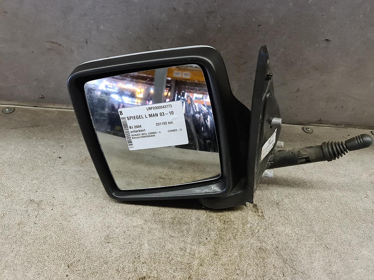 Opel Combo C Seitenspiegel Außenspiegel Rückspiegel links unlackiert manuell BJ03-10
