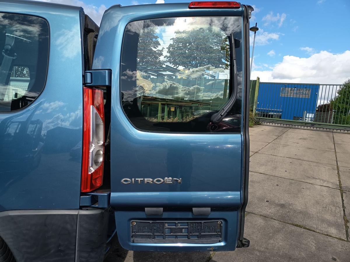 Citroen Jumpy II VF7 vor Facelift Bj 2012 orig Hecktür links KGQ - BLAU KYANOS
