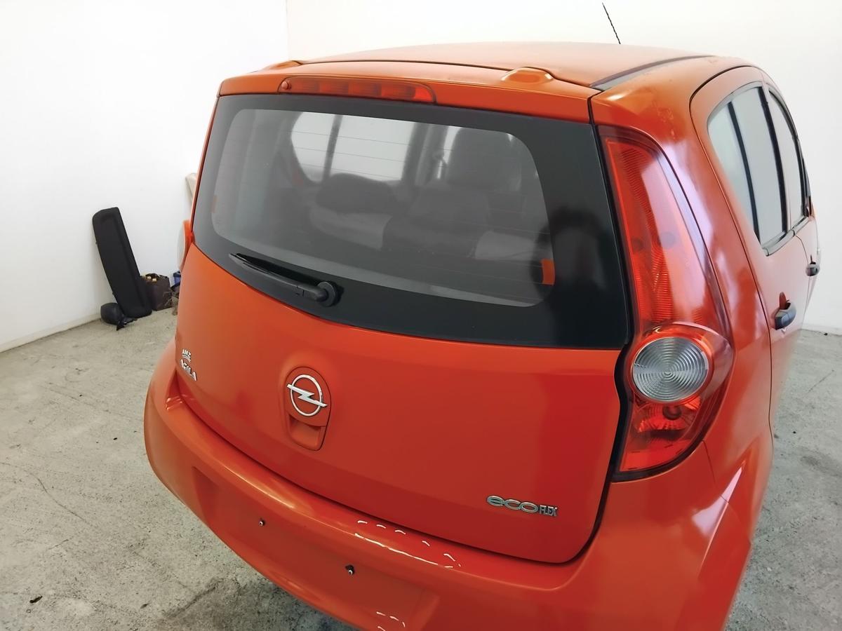 Opel Agila B original Heckklappe 4VA blaze red glutrot mit Heckscheibe BJ2009
