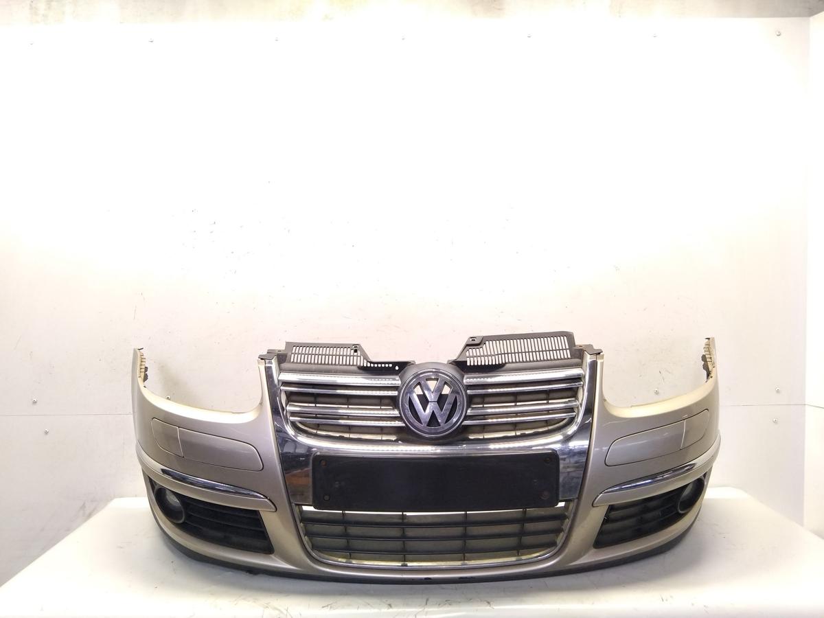 VW Jetta 5 1K2 original Sto&szlig;stange Sto&szlig;f&auml;nger vorn SRA BJ2006 LD1W wheatbeige