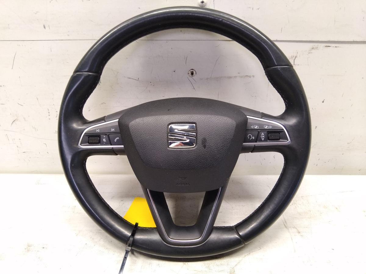 Seat Alhambra 7N original 3-Speichen Lederlenkrad mit Multifunktion Bj.2015