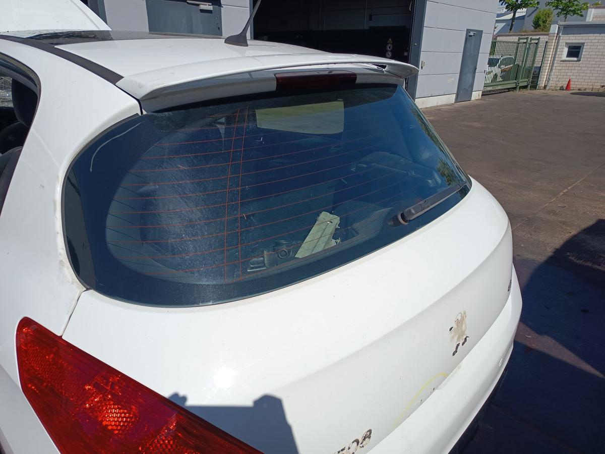 Peugeot 308 original Heckklappe mit Scheibe Rost EWP Schneewei&szlig; Bj 2011