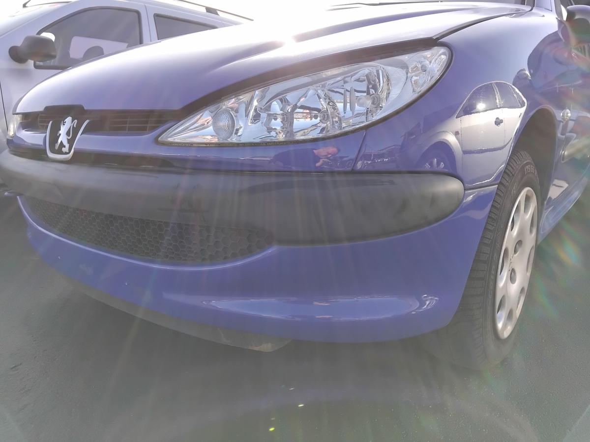 Peugeot 206 Facelift orig Sto&szlig;stange Sto&szlig;f&auml;nger vorn EGJ Blau Santorin BJ2005