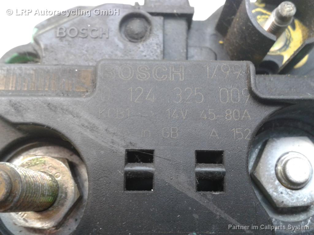 Fiat Brava BJ1999 Lichtmaschine 80A 0124325009 Bosch Automatik 1.6 76kw 182A4000