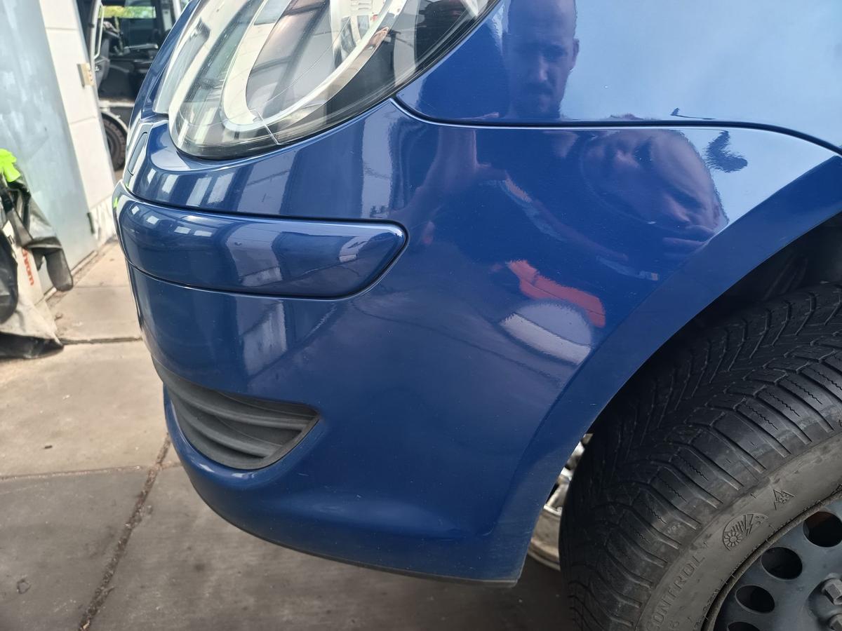 VW Touran GP 1T original Sto&szlig;stange F&auml;nger vorn Front L5M Indienblau Bj 2009