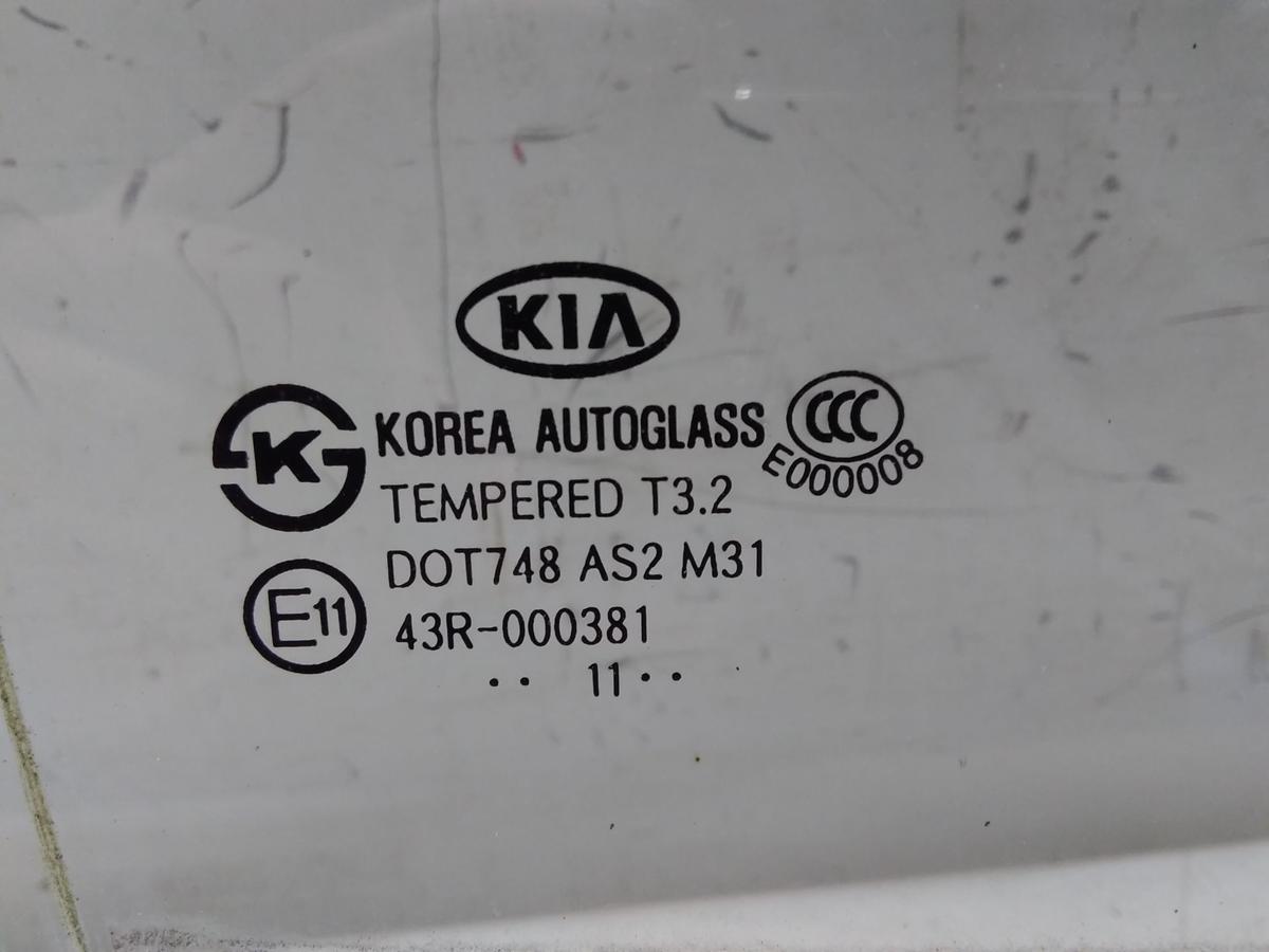 Kia Picanto II TA original T&uuml;rscheibe hinten rechts Klarglas 5-t&uuml;rig BJ2012