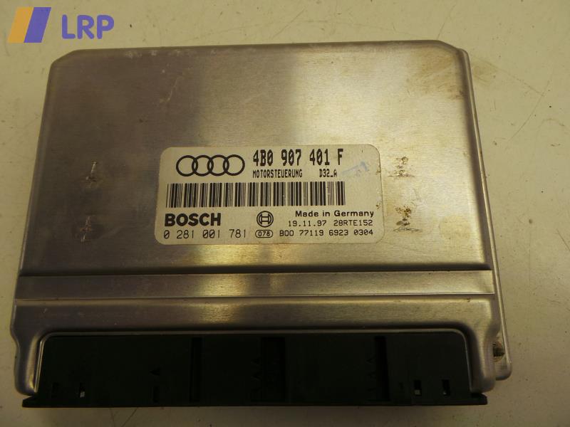 Audi A6 4B Avant original Steuergerät Motor 4B0907401F 0281001781 BOSCH BJ1997