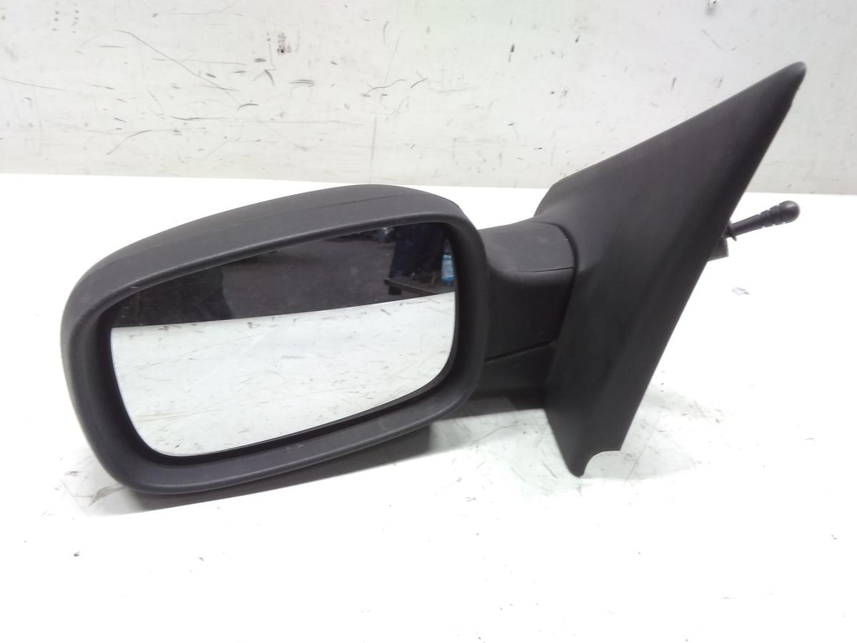 Renault Clio 3 original Aussenspiegel links schwarz unlackiert manuell BJ2005