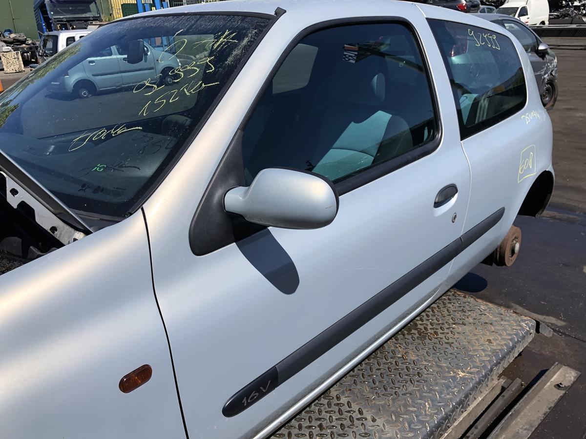 Renault Clio B Phase II original Tür links Fahrer MV632 Gris Boreal Bj 2003