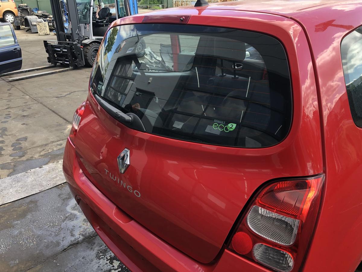 Renault Twingo II original Heckklappe mit Scheibe OV727 Spanischrot Bj2010
