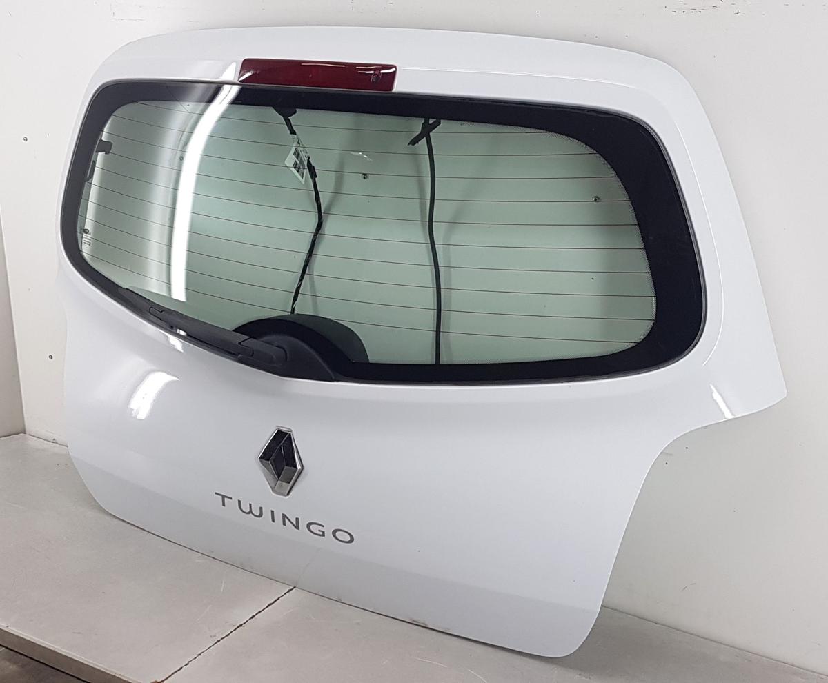 Renault Twingo II Heckklappe Heckdeckel in OV369 ICE WHITE BC Bj10 Modell bis 12