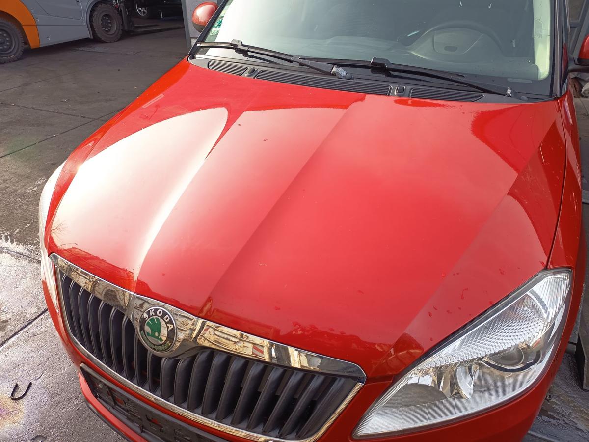 Skoda Fabia 5J orig Motorhaube Klappe Front LF3K Rot ab 2010