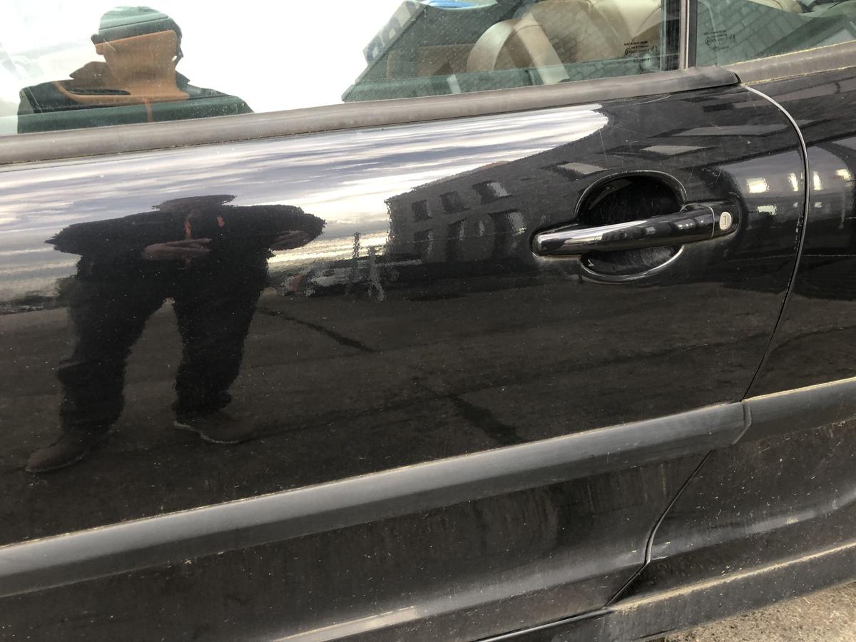 Peugeot 207CC Tür vorn links Fahrertür im Rohbau EXL Schwarz Obsidien Metallic