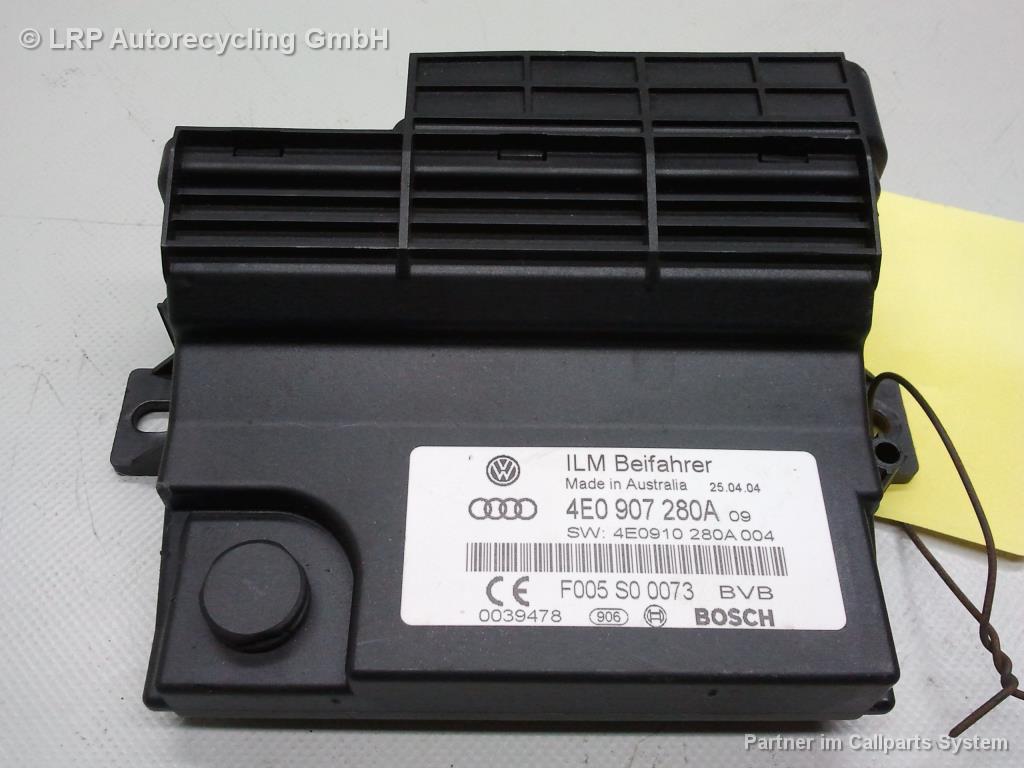 Audi A8 4E D3 BJ2003 Steuergerät Bordnetz 4E0907280A Bosch