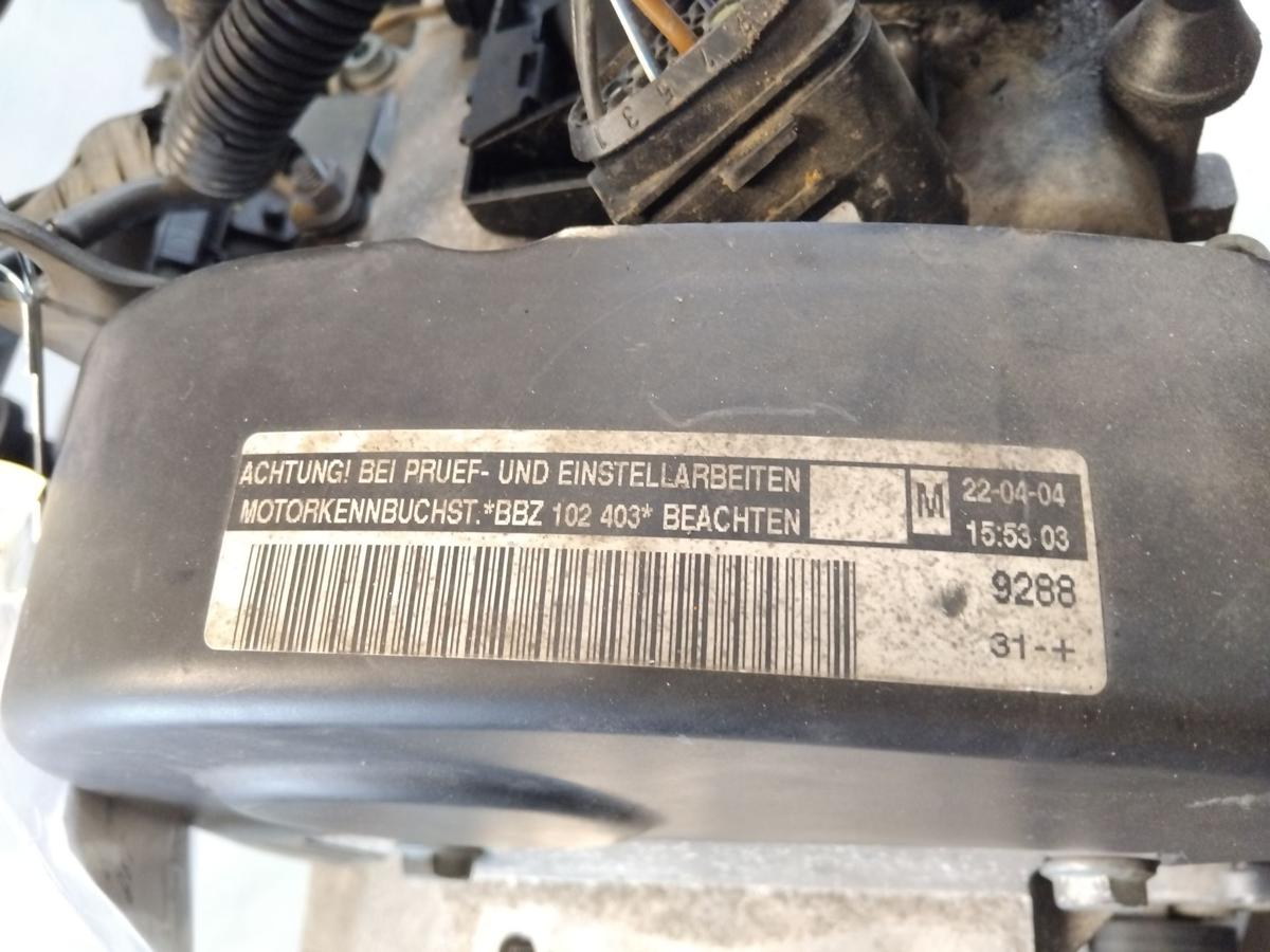 Skoda Fabia 1 6Y Motor Engine BBZ 1.4 74kw 133827km BJ2004